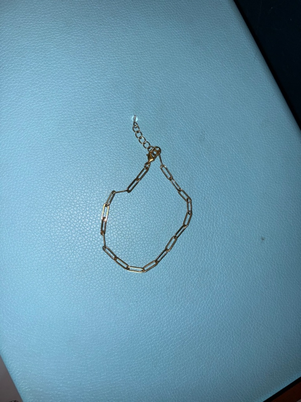 Gold Paperclip Chain Bracelet - Women's Fashion Jewelry